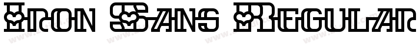 Iron Sans Regular字体转换 Iron Sans Regular字体转换
